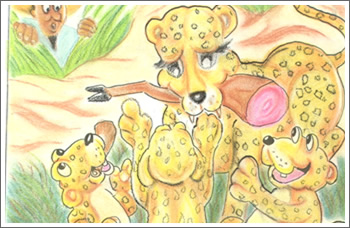 How the Cheetah got its Stained Cheeks